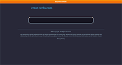 Desktop Screenshot of crear-webs.com